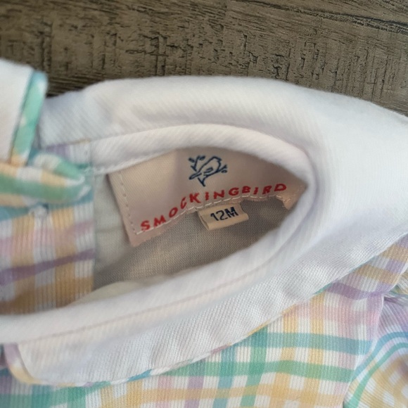 Smocking Bird 12 month Bunny Bloomer Set - Picture 2 of 4